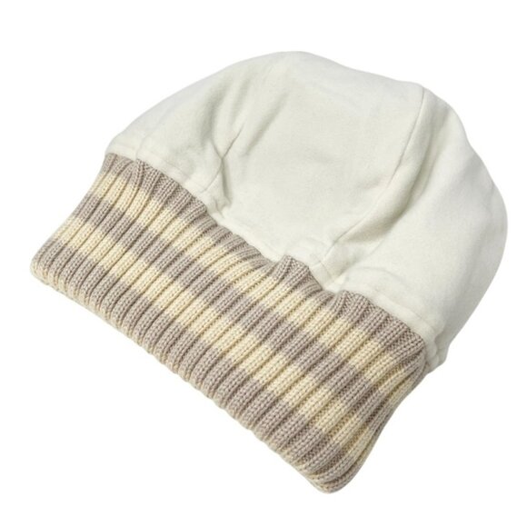 CHANEL Sport Vintage Coco Mark Logo Knit Beanie Winter Ski Hat #M Blue [105001] - Picture 11 of 13